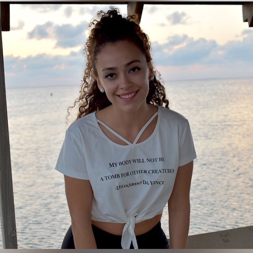 Crop Top with Vegan Message